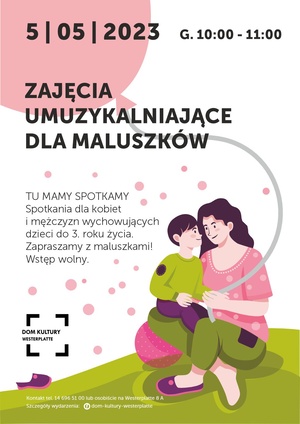 Plakat: Zajęcia umuzykalniające dla maluszków